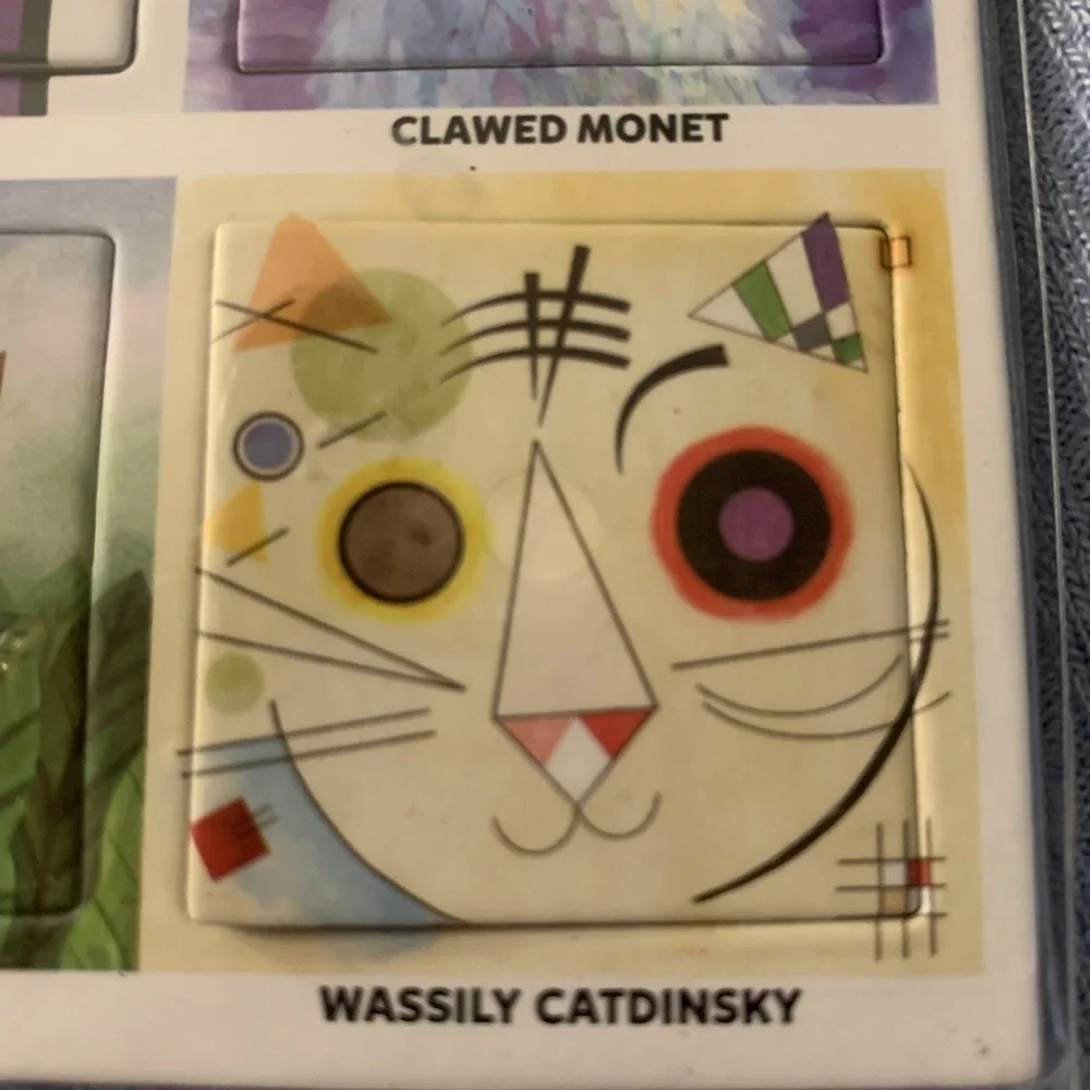 Mudpuppy Artsy Cats Magnets Set Fridge Magnets Art Cat‎ Gift New